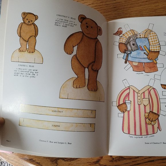 Vintage Teddy Bear Paper Dolls by Crystal Collins - Picture 7 of 16